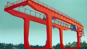 U型5-50∕10噸雙梁吊鉤門式起重機